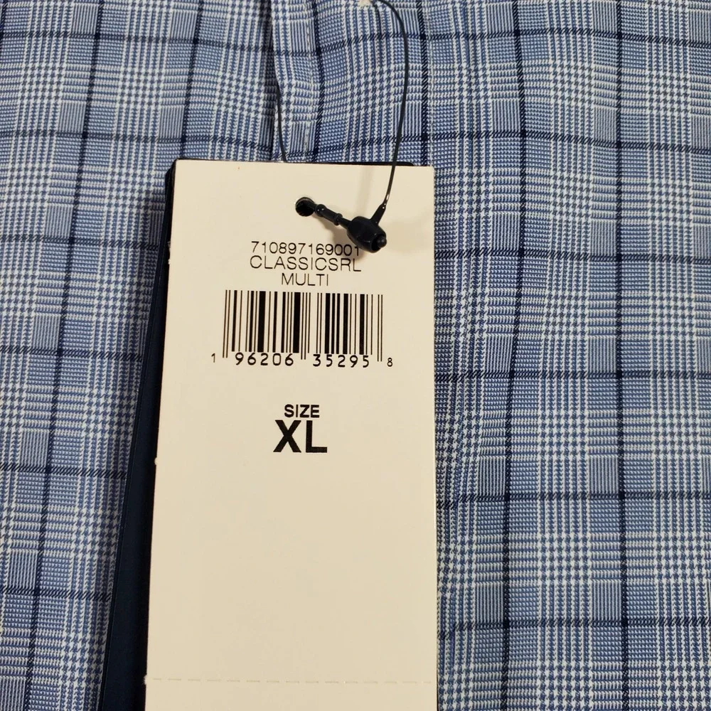 Polo Ralph Lauren Shirt Mens XL Blue Plaid Performance Classic Fit Preppy NEW